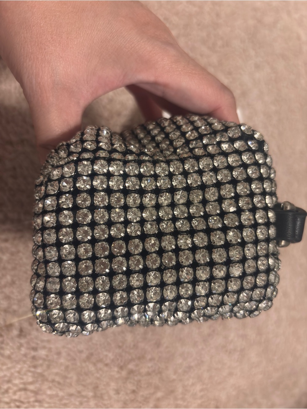 Alexander Wang Silver Crystal Mini Bag with Black Strap - Picture 16 of 16